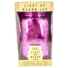 LED Light Up Glass Mason Jar