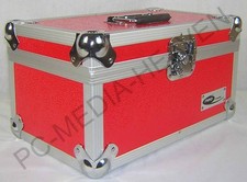 7" Singles Vinyl Record Aluminium DJ Flight Carry Case Red 200 45s Strong