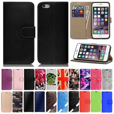Case For iPhone 6 6s 7 8 Leather Magnetic Card Holder Phone Wallet Flip Cover