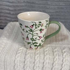 Cath Kidston Twin Flowers Stanley Mug VgC Green Pink Cute