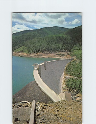 Postcard hungry horse dam - hungry,