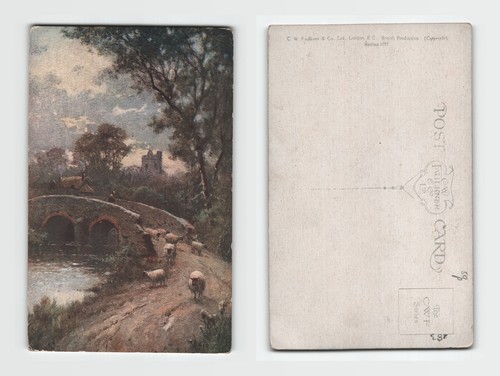 Faulkner art postcard - c.w.,