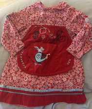 Oilily Red Pink Bird Pocket