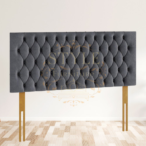 Plush velvet chesterfield - velvet,