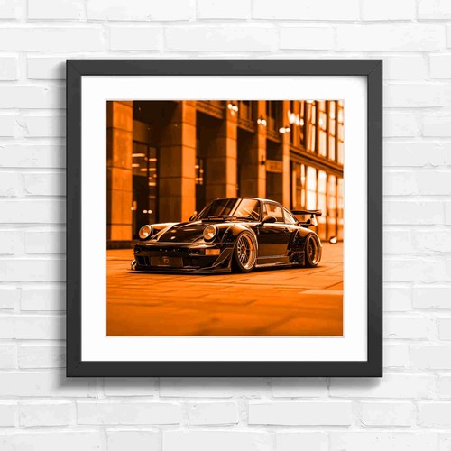 Black sports car - black,