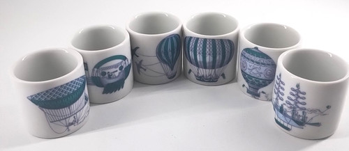 Novelty cartoon egg cups set - cartoon,