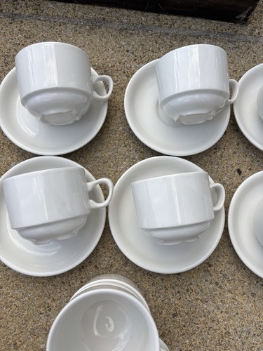 Churchill hotelware white cups - churchill,