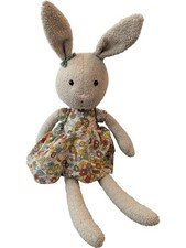 Jellycat Beige Bunny Plush Floral Dress 36cm Polyester Baby Toy