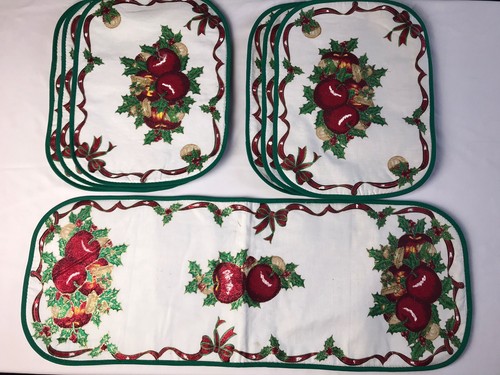 Christmas placemat set with - christmas,