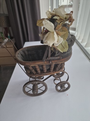 Vtg wicker rattan wood - vtg,
