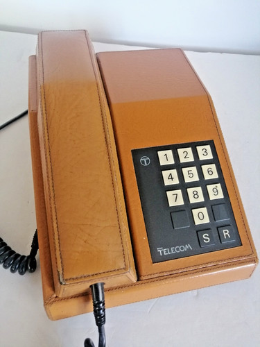 Vintage tan leather desk or - ,