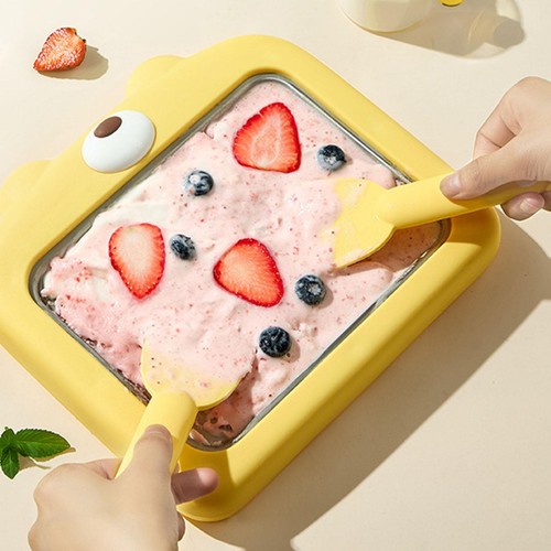 Rolled ice cream maker frozen - maker,