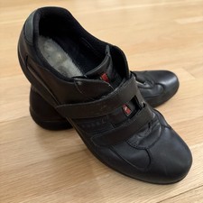 Prada Black Leather Low