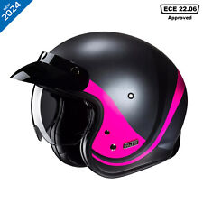 HJC V31 Emgo Open Face Motorcycle Helmet Fibreglass Scooter Cruiser Lid