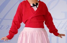Ballet Dance Warm Up Crossover Wrap Cardigan 3-12y  Pink/Black/Red/Blue