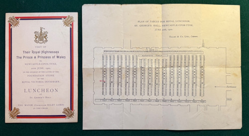 Antique victorian royal menu - victorian,