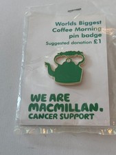 Macmillan - Coffee Morning teapot badge