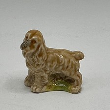 VINTAGE WADE WHIMSIES COCKER SPANIEL DOG - 1.3” LONG - TINY CHIP END TAIL