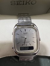 Seiko Men’s Watch Vintage Dual Display stainless steel