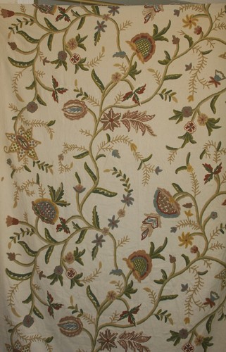 Crewel embroidery fabric - crewel,