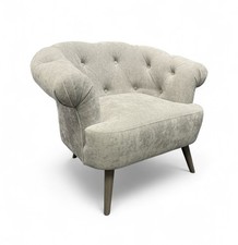 DFS 'Libertie' Accent Chair Silver Catalina Chenille Single Armchair RRP £600