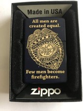 Zippo Firefighters Heroes Lighter #70 Genuine Refillable Limited Edition