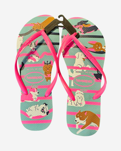 Havaianas dog print flip flops - flip,