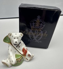 Royal Crown Derby 'Gone Fishing' Miniature Teddies Range 1st Quality