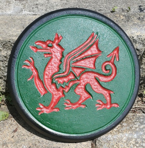 Hand painted concrete garden - hand,