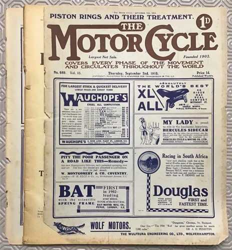 The motor cycle magazine - the, sep