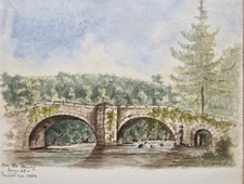 1866 watercolour of Fingle