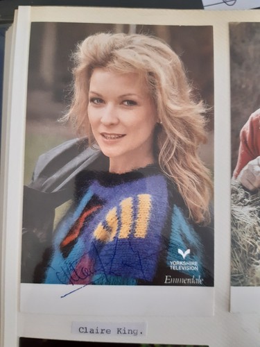 Claire king emmerdale signed - king,