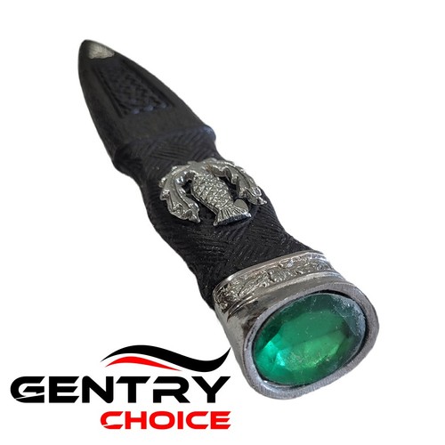Sgian dubh green stone - dubh, dummy