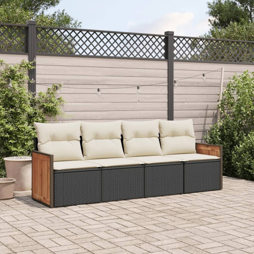 Garden sofa set - garden, black,