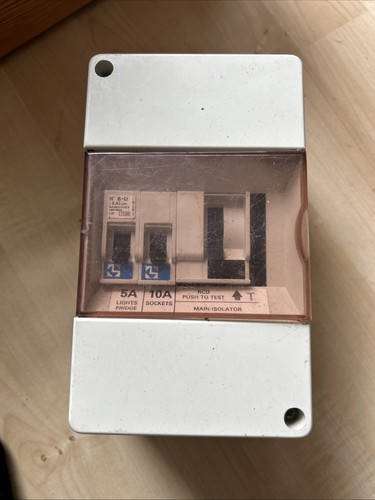 Caravan consumer fuse box - fuse, unit