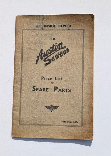 The austin seven price - list, of