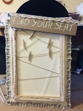 boho wedding Table Plan  Party accessories Seat Allocation Board