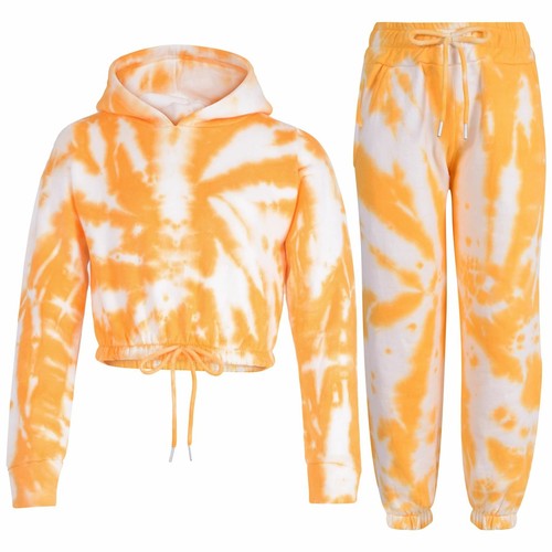 Kids tie dye mustard - dye, tracksuit