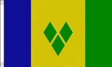 SAINT VINCENT and THE GRENADINES FLAG 5' x 3' St Vincent Caribbean Island Flags