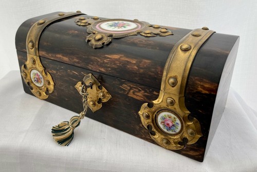 Victorian coromandel box with - victorian,