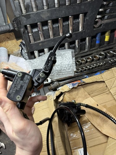 Atv quad rear handbrake - atv, with