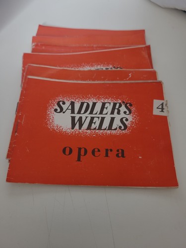 Sadlers wells opera programmes - opera,