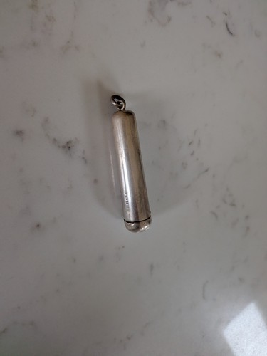 Antique silver cheroot case - silver,