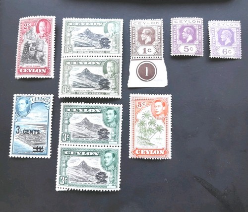 Ceylon 1912 1940 selection - ceylon,