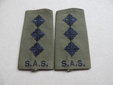 SAS Captain Rank Slide Epaulette Badges RY