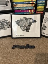 Vw mk2f boot lid badge ‘POLO’