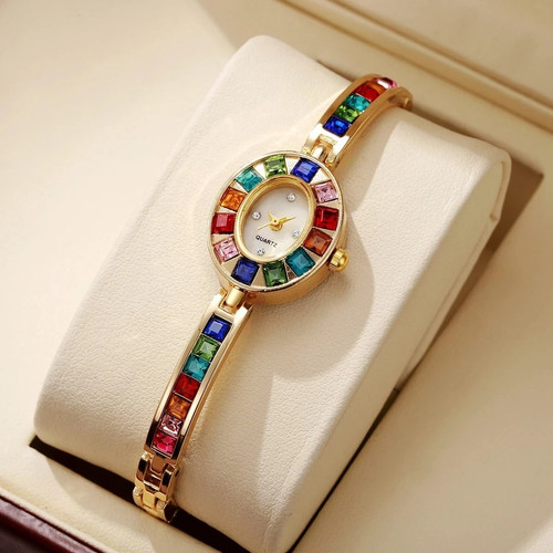 Luxury rhinestone women quartz - luxury,