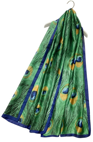 Ladies scarf peacock - ladies,