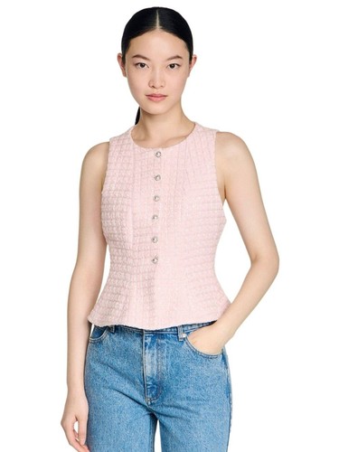 Sandro pale pink - sandro, tweed