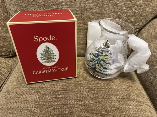 Spode christmas tree water - "christmas,